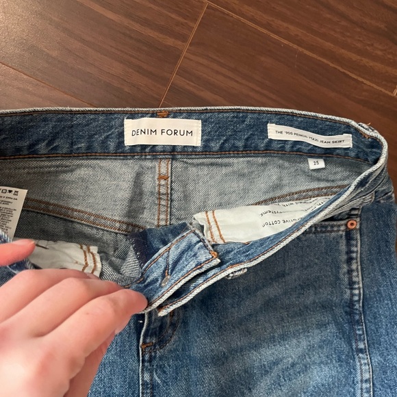 Denim Forum ‘90s pencil maxi denim skirt - Picture 8 of 10